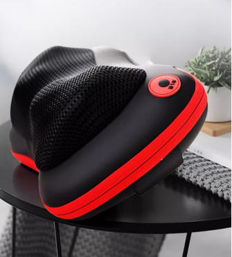 多功能颈肩揉捏热敷腰腿全身舒缓电动按摩枕